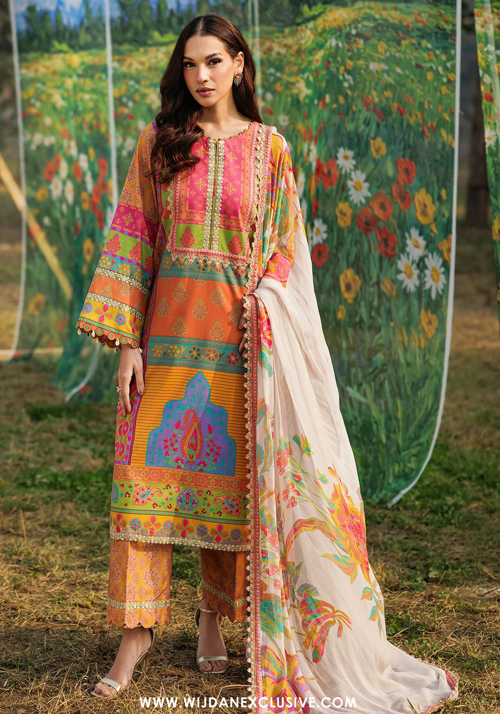 Combination by Charizma | Unstitched Embroidered Lawn Vol-II Collection - 2026 (CC6-12)