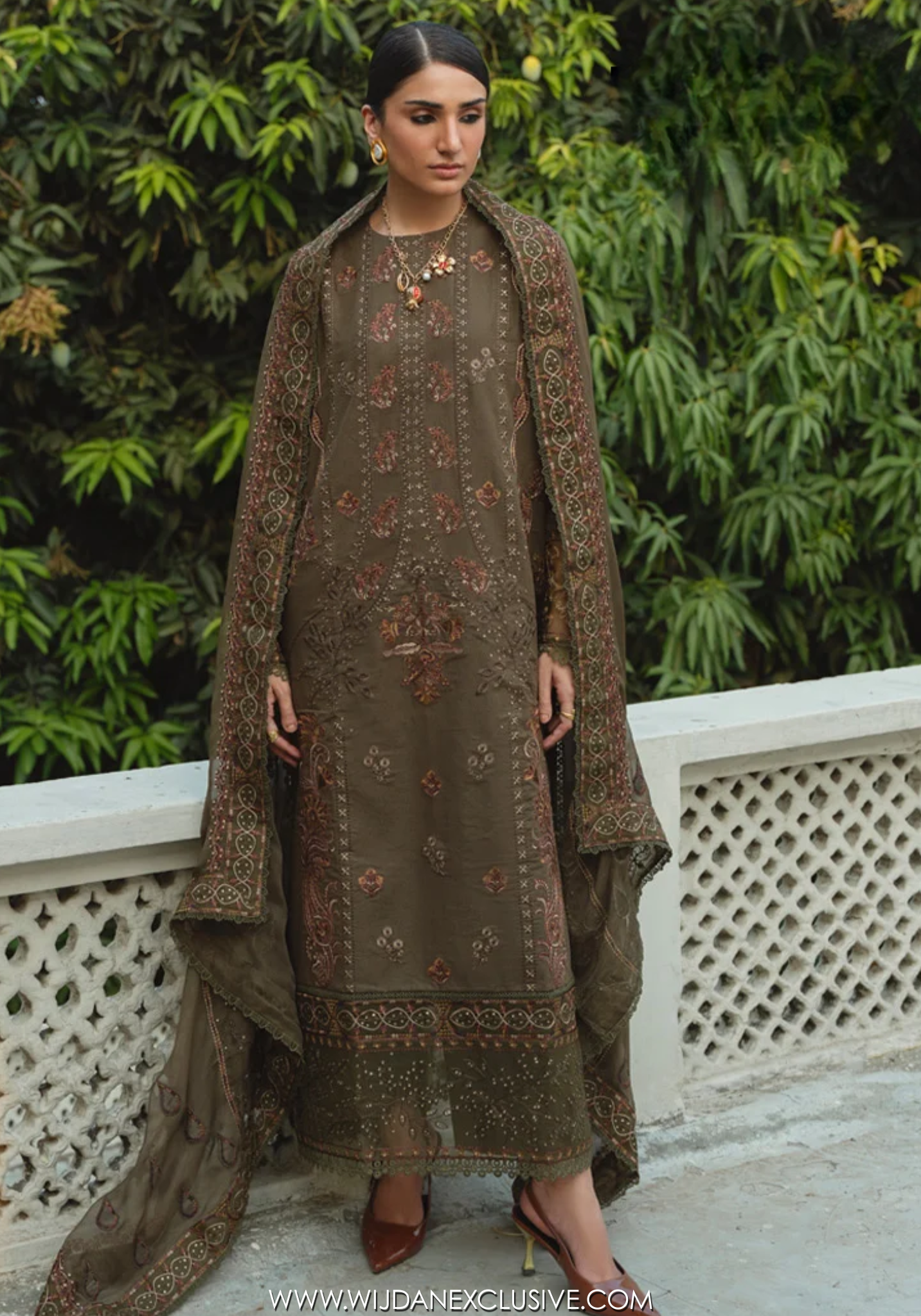 Izel by Marjjan | Unstitched Karandi Embroidered Collection - 2026 (MSK-01-B)