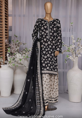 Bin Saeed Exclusive Printed Farshi Shalwar 3pc Collection'25 Vol-03 D-02