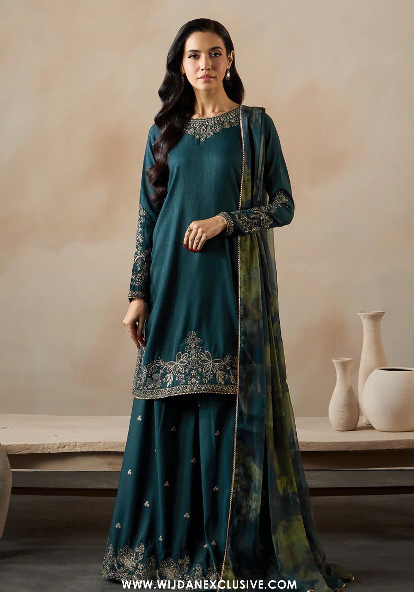 Zarif Stitched Raw Silk Embroidered Eid Collection - 2026 (ZRF-EMC 28)