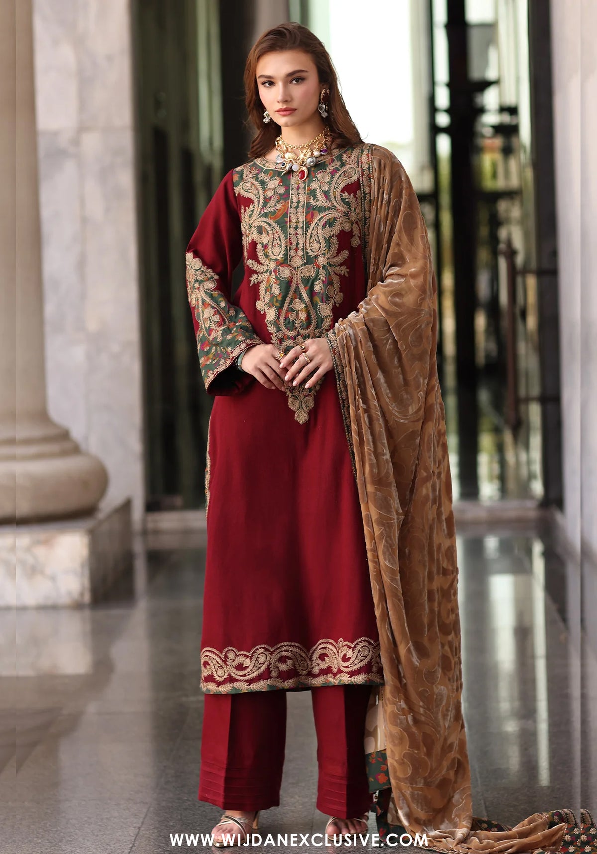 Poshima by Charizma | Unstitched Embroidered Leather Vol-III Collection - 2025 PSW5-20