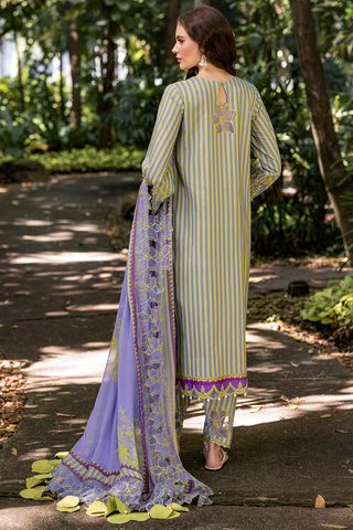 Naranji Embroidered Lawn Collection'25 Vol-01 by Charizma D-02