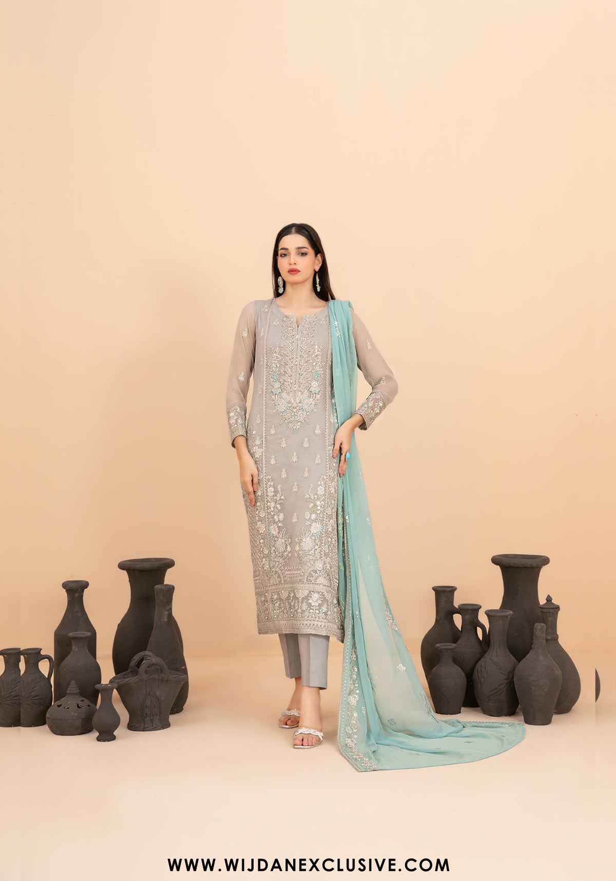 Saiyaara by Tawakkal | Semi-Stitched Fancy Embroidered Chiffon Collection - 2025 D-4230