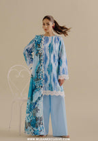 Cut & Style by Mahay | Unstitched Fancy Lawn Vol-02 Collection - 2026 (D-02)