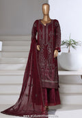 Afsanay by Sadabahar | Stitched Luxury Chiffon Vol-15 Collection - 2025 (MAROON)