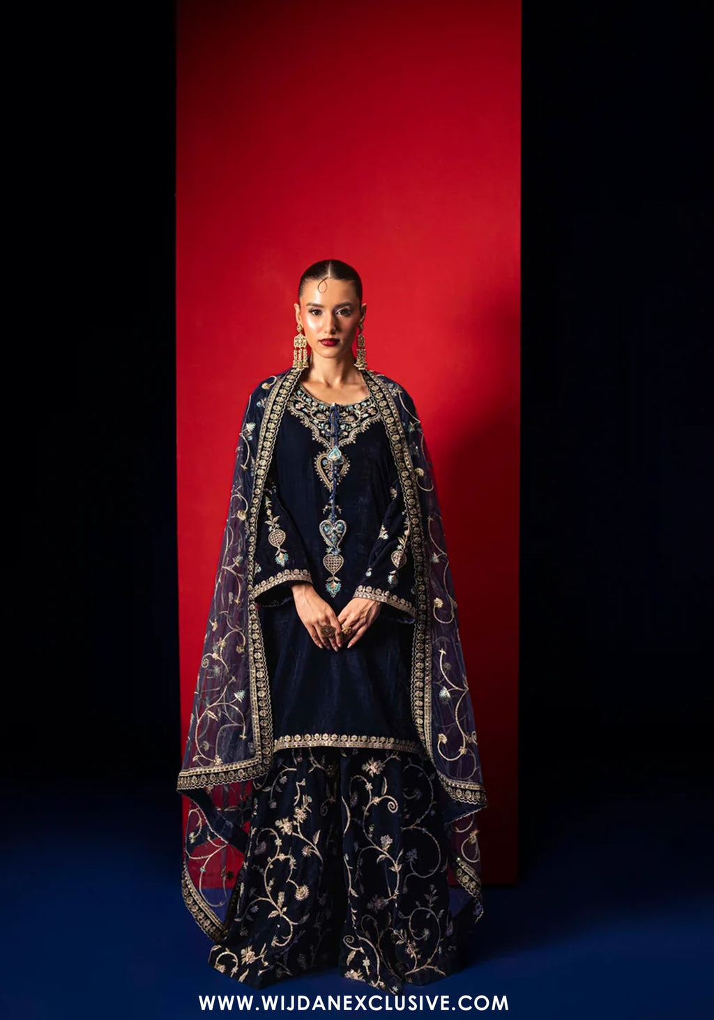 Makhmal by Guzel | Stitched Embroidered Velvet Collection - 2026 (FALAK)