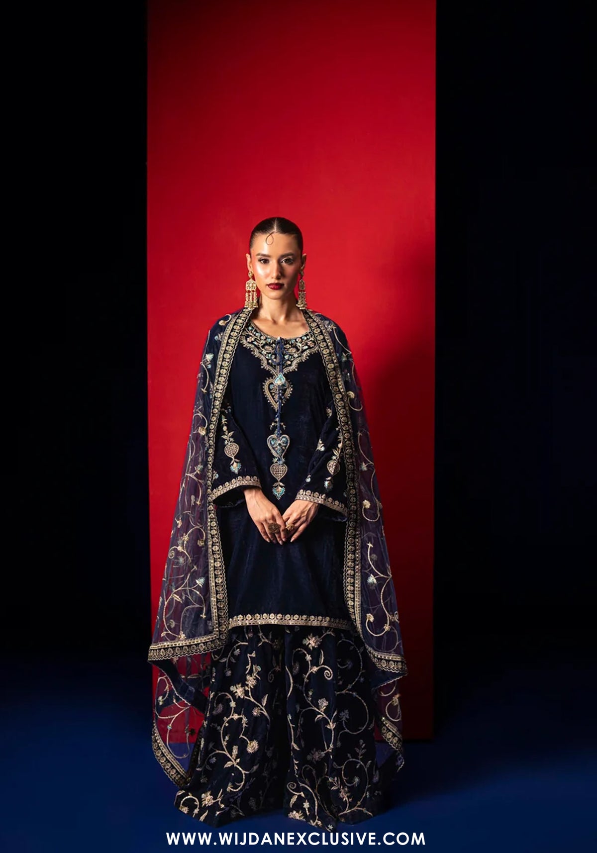 Makhmal by Guzel | Stitched Embroidered Velvet Collection - 2026 (FALAK)