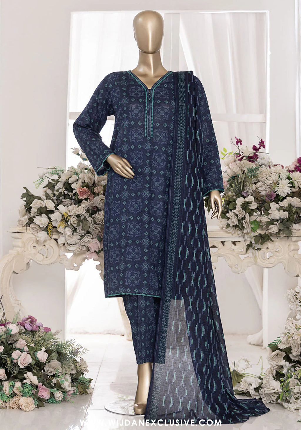 HZ Mid Summer Unstitched Printed Cambric Collection MSC-202-A