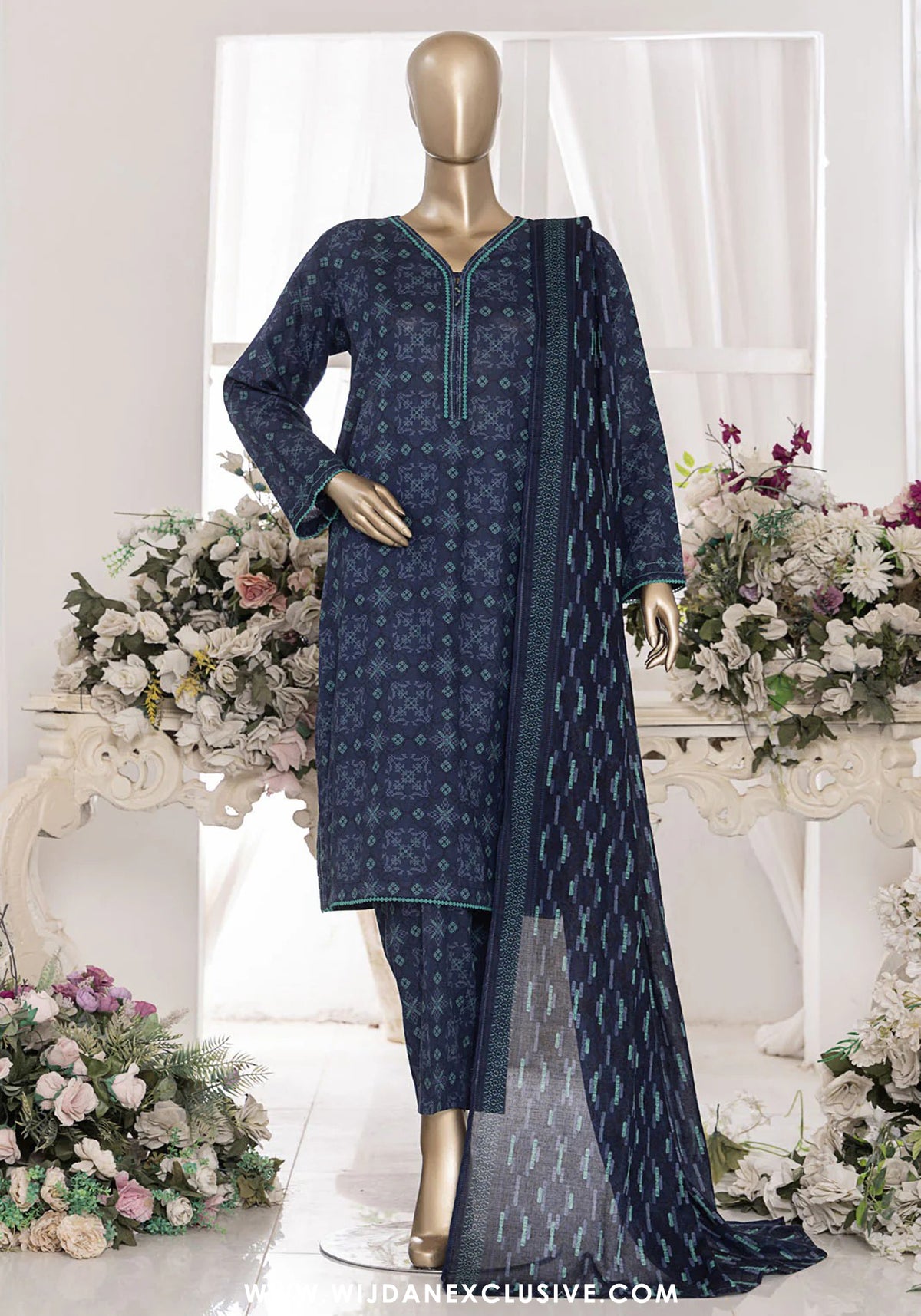 HZ Mid Summer Unstitched Printed Cambric Collection - 2025 MSC-202-A