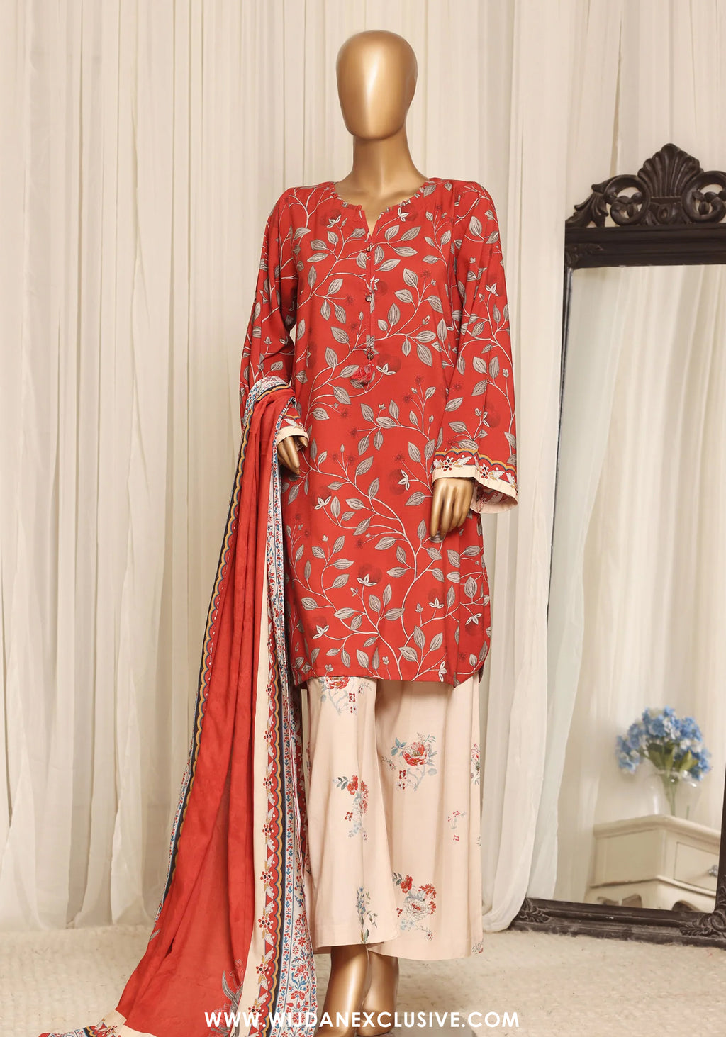 Sadabahar Stitched Printed Linen Collection - 2026 (D-02)