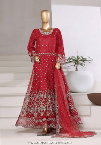 Mahpara by Sadabahar | Stitched Festive Formal Frock Collection - 2025 (RED)