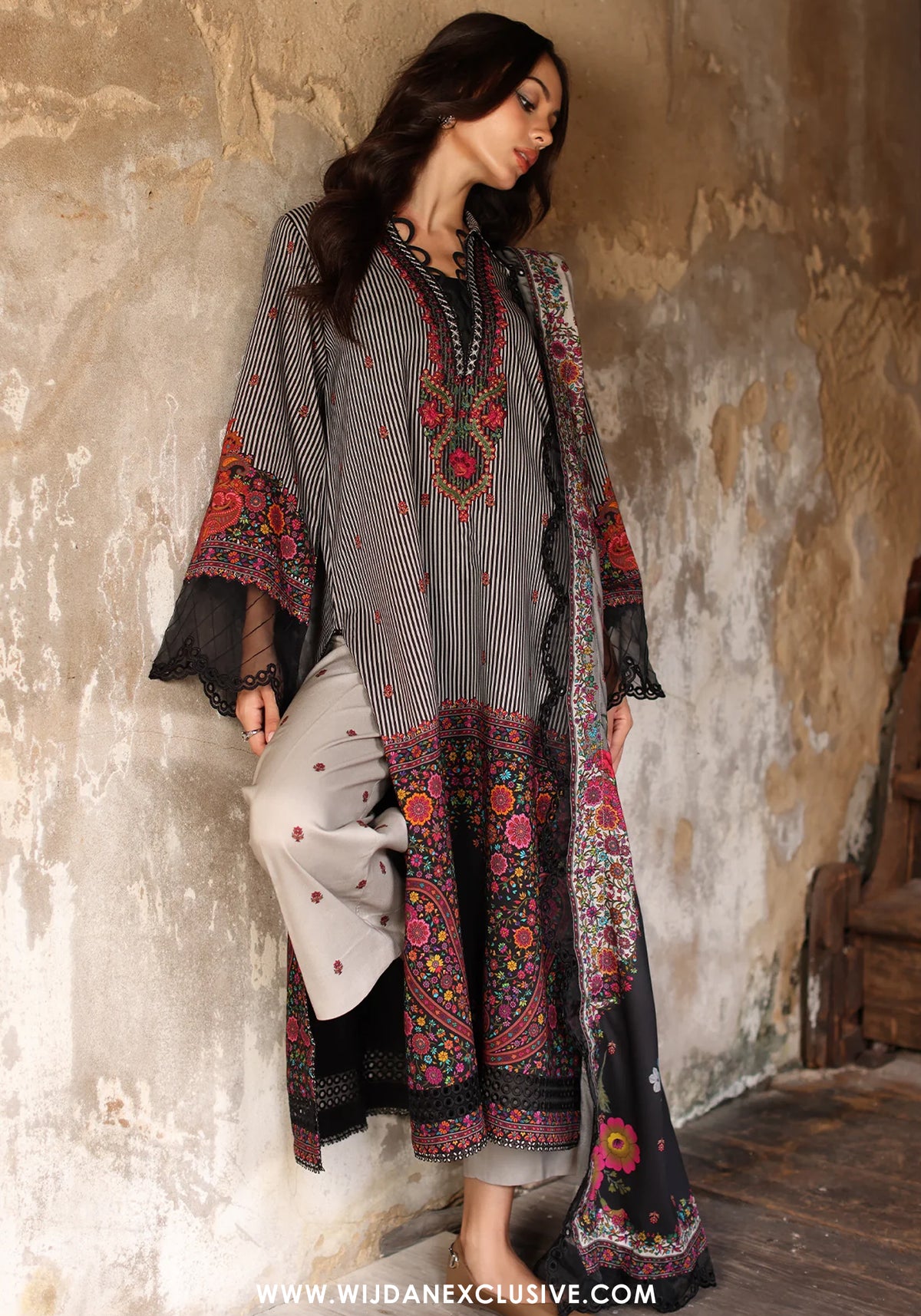 Aniiq by Charizma | Unstitched Embroidered Linen Vol-II Collection'26 (ANW7-12)