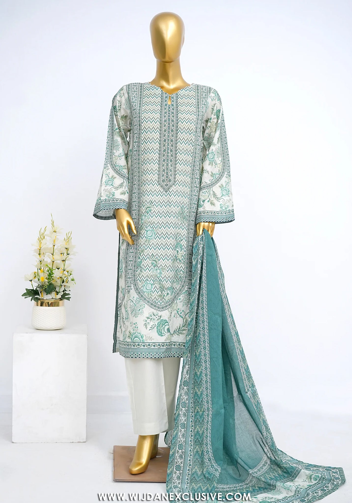 Bin Saeed Stitched Exclusive Printed Lawn Vol-09 Collection – 2026 (D-02)