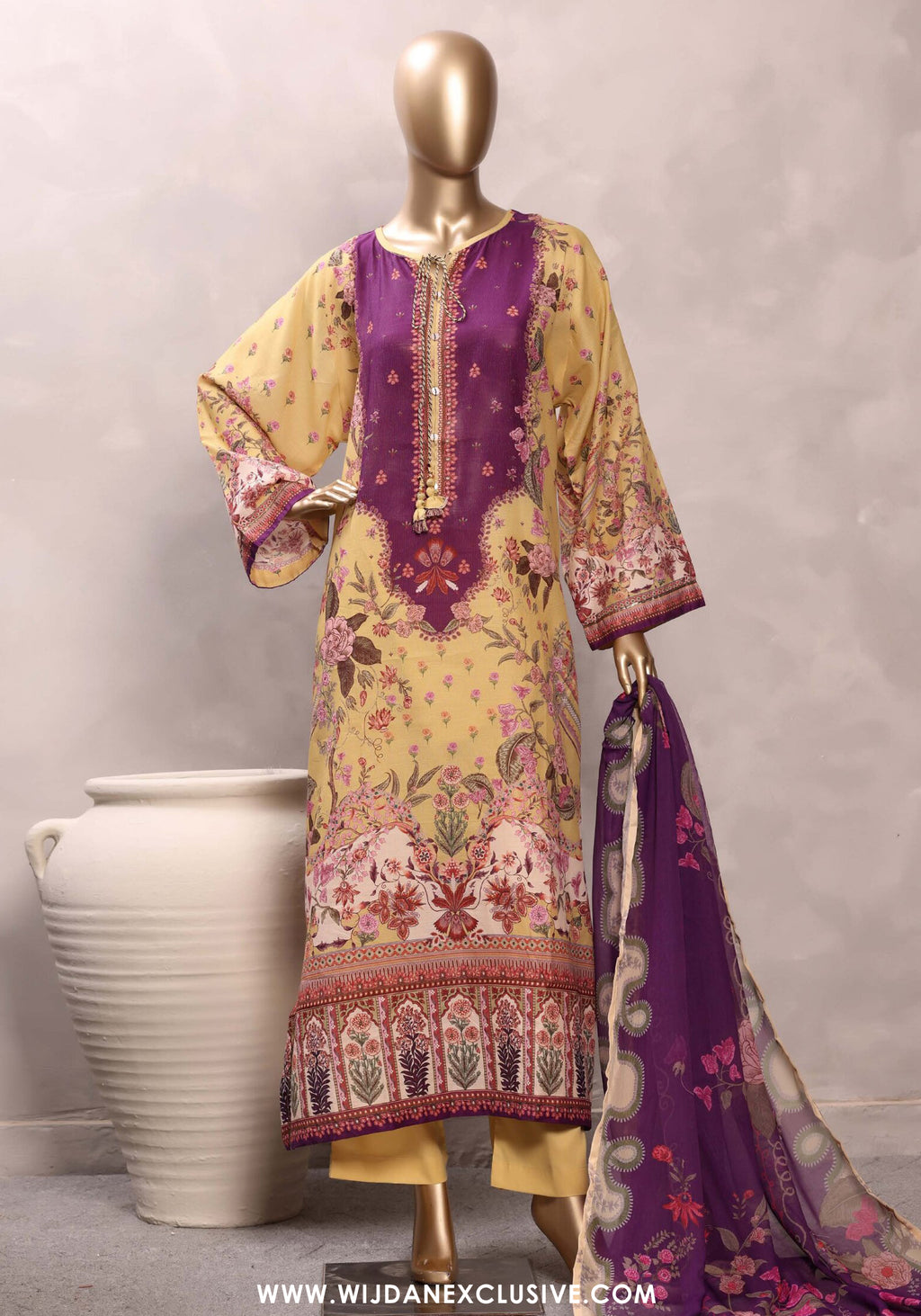 Kaftaan by Sadabahar | Stitched Chamti Printed Cotton Lawn Collection'26 (D-02)