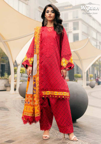 Charizma Infinity Embroidered Printed Lawn Collection'25 D-02