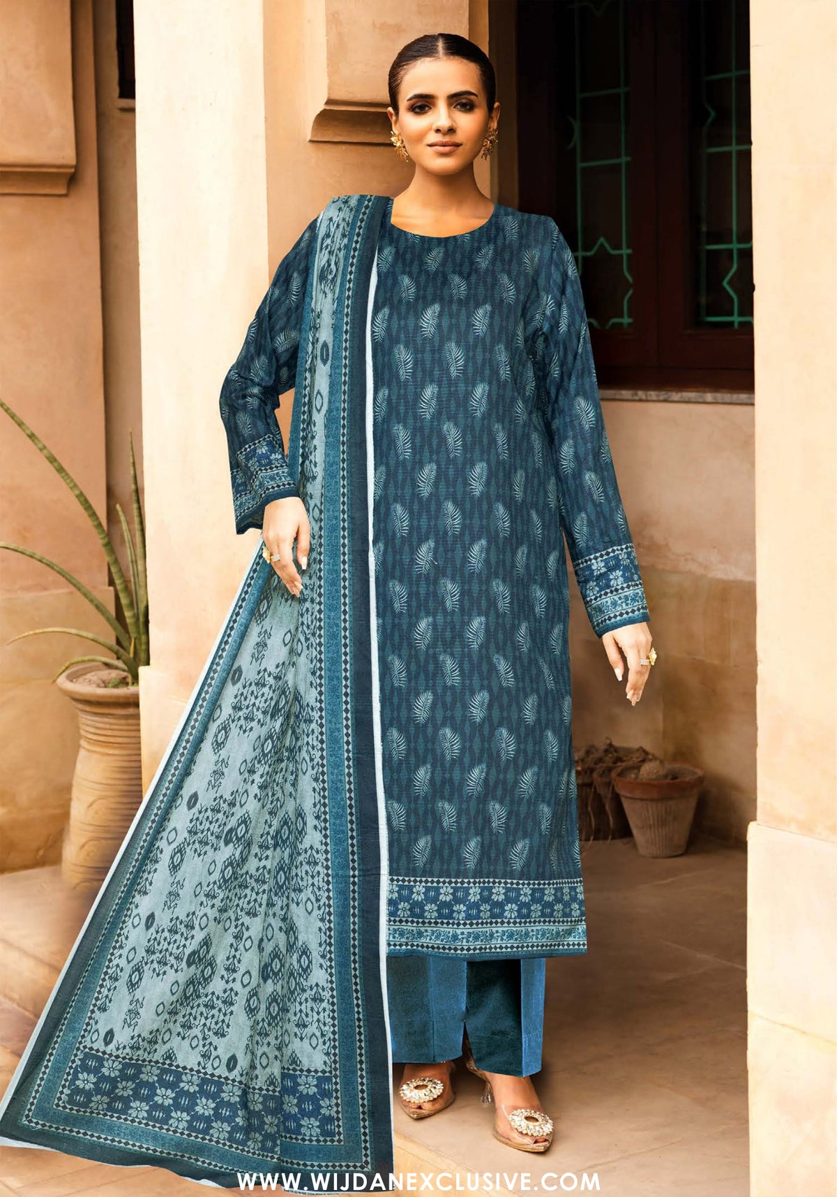 Glow by Johra | Unstitched Printed Lawn Collection JH-1432