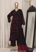 Sadabahar Dhanak Stitched Printed With Shawl Collection - 2026 (D-02)