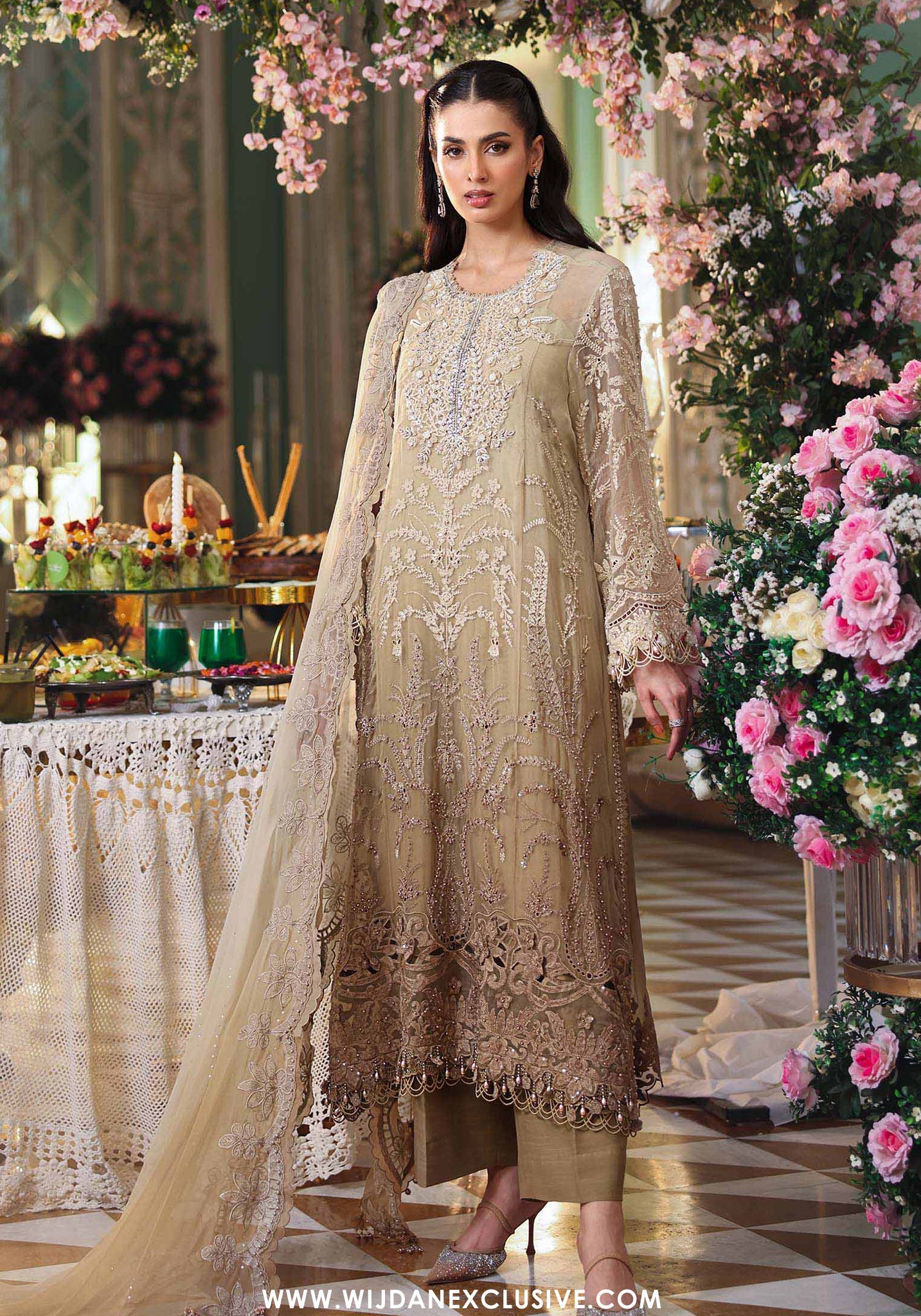 Tea Affair by Maria.B | Unstitched Formal Embroidered Chiffon Collection - 2026 (D-03)