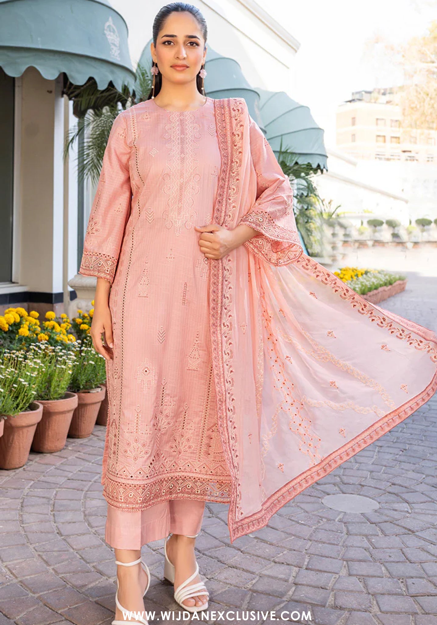 Marjjan Unstitched Embroidered Lawn Collection - 2026 (D-02)