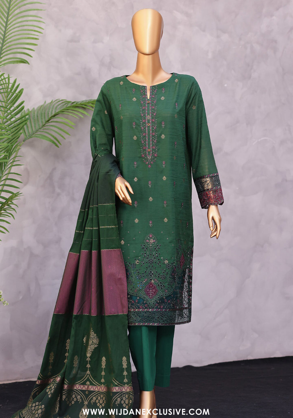 HZ Turkish Jacquard Embroidered Unstitched Vol-01 Collection - 2026 (TJE-7113)