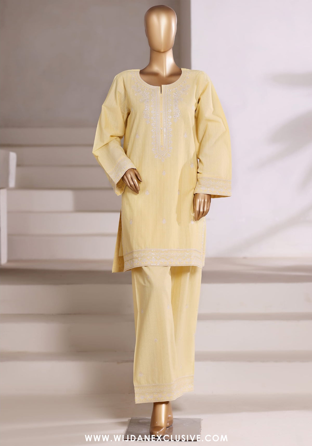 Sadabahar Vybe Stitched 2PC Embroidered Sets Vol-II Collection - 2025 (YELLOW)