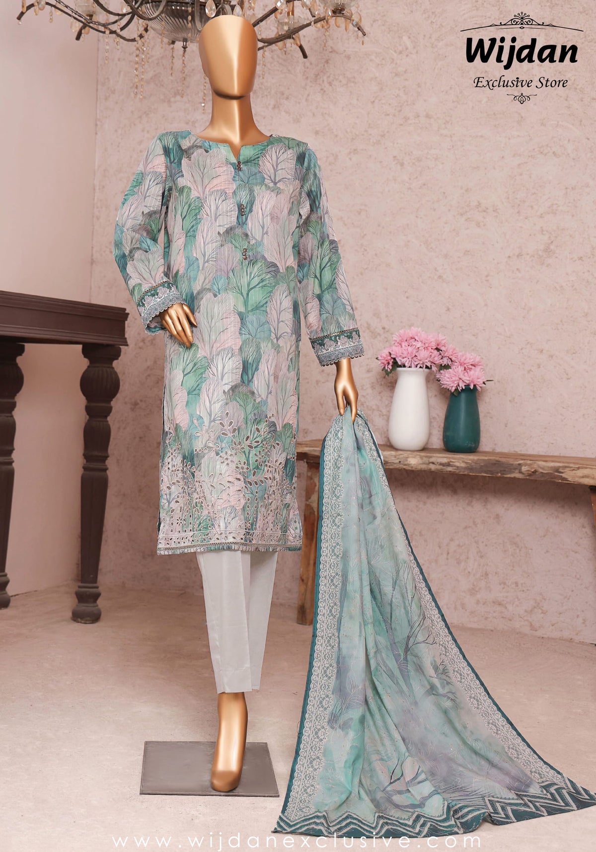 HZ Nayab Printkari Doriya Embroidered Collection D-02