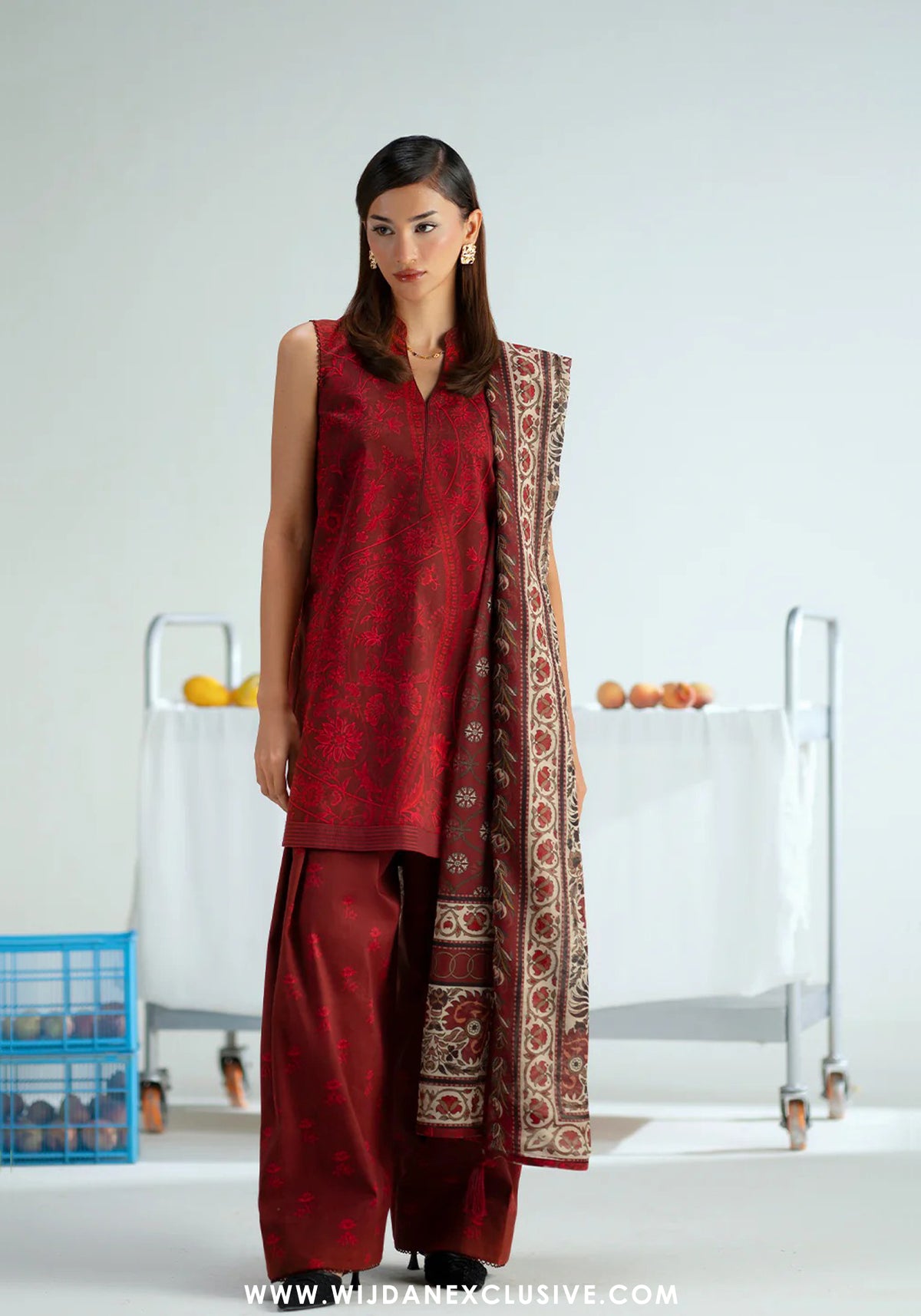 Joolie Prints Unstitched Cambric Collection - 2025 by Saira Rizwan (MIDNIGHT)