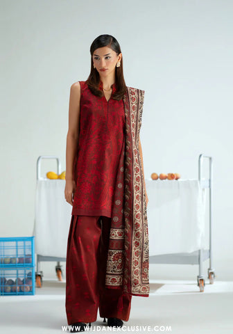 Joolie Prints Unstitched Cambric Collection - 2025 by Saira Rizwan (MIDNIGHT)