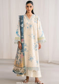 Nysa by Seran | Unstitched Printed & Embroidered Cambric Collection'26 (IVIORE)