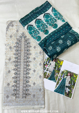 Mehak Unstitched Lawn Collection - 2025 by Wijdan ART-02