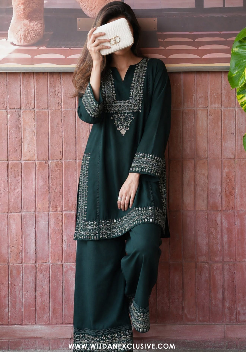 Gul Tanka by Amna Khadija | Stitched 2pc Embroidered Cotton Collection - 2026 (D-02)