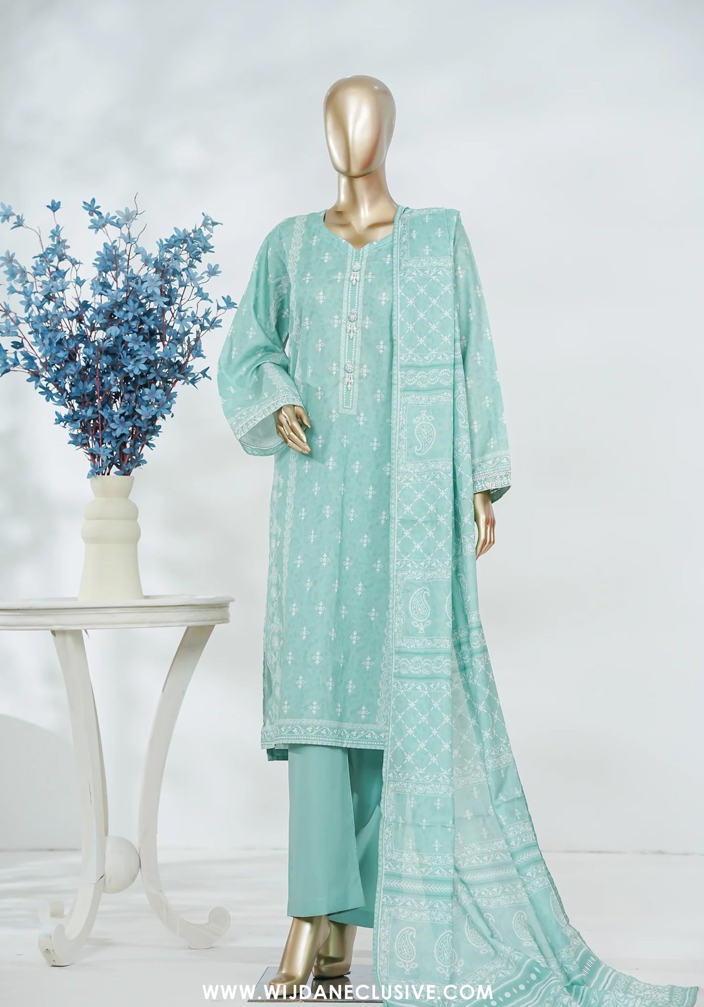 Bin Saeed Stitched Exclusive Printed Lawn Vol-VI Collection - 2026 (D-09)