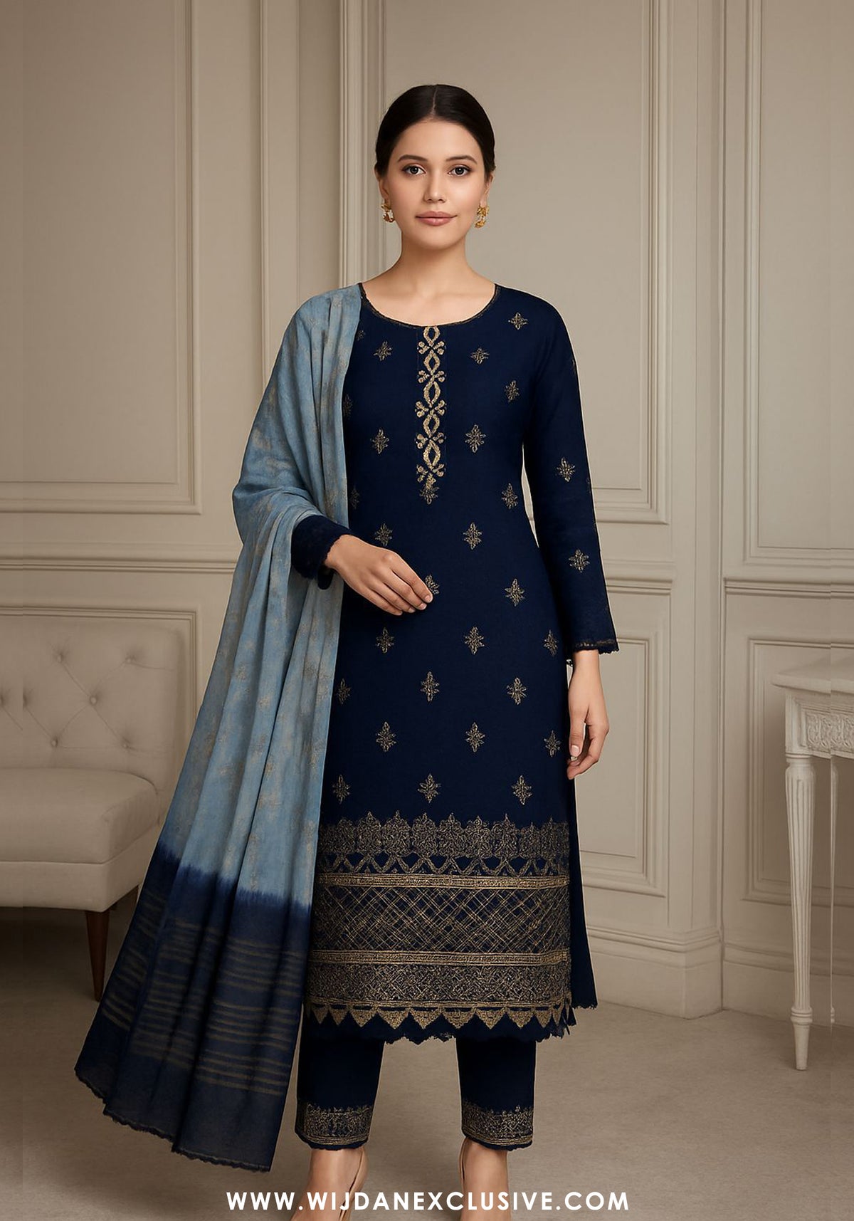 Saman Unstitched Embroidered Lawn Collection - 2025 D-02