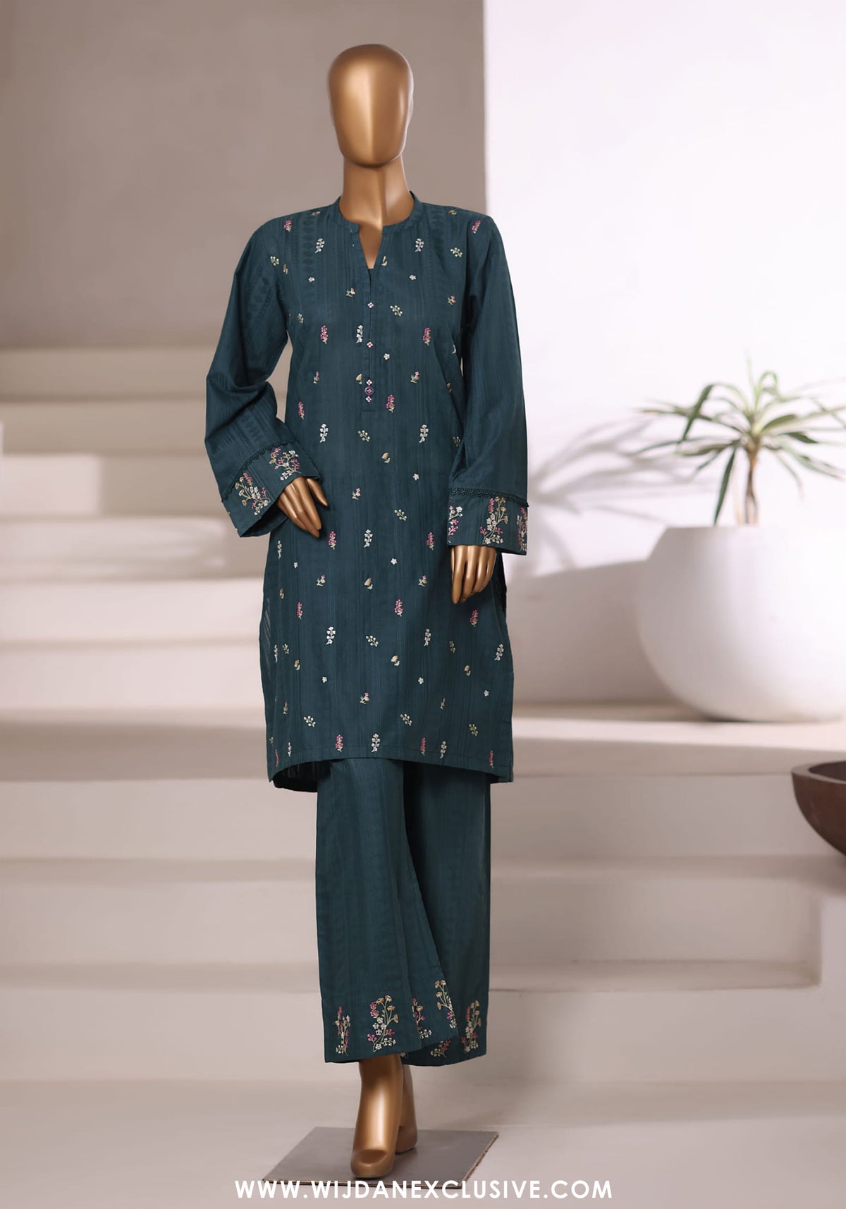 Sadabahar Vybe Stitched Jacquard Embroidered Sets Vol-II Collection - 2025 (GREEN)