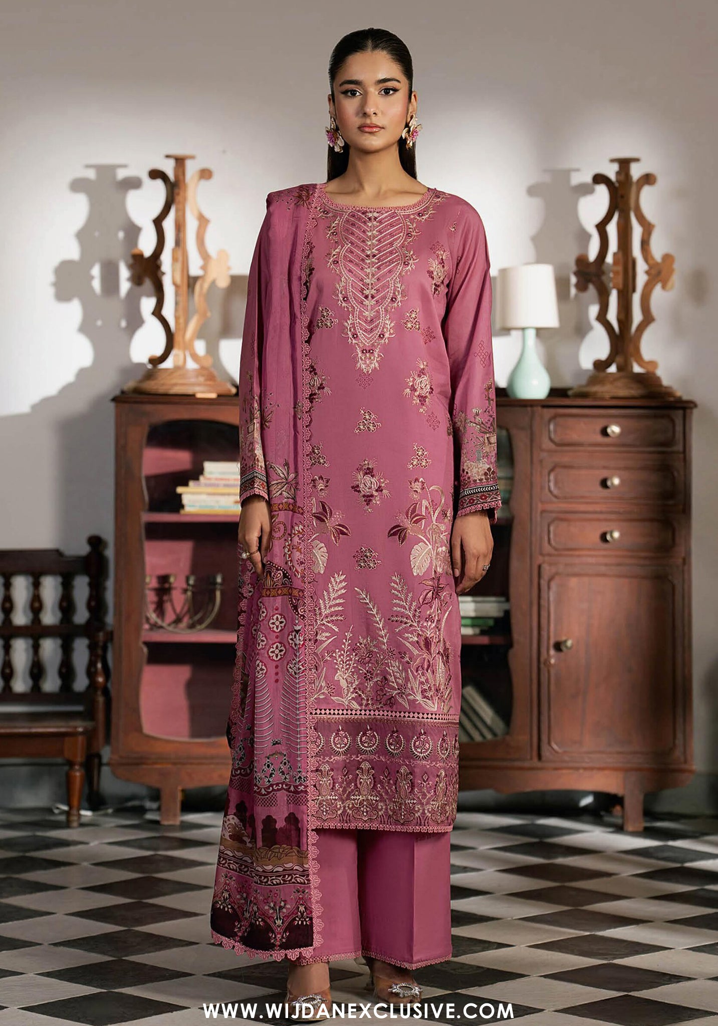 Mashaal by Ramsha | Unstitched Luxury Lawn Vol-16 Collection - 2026 (D-02)