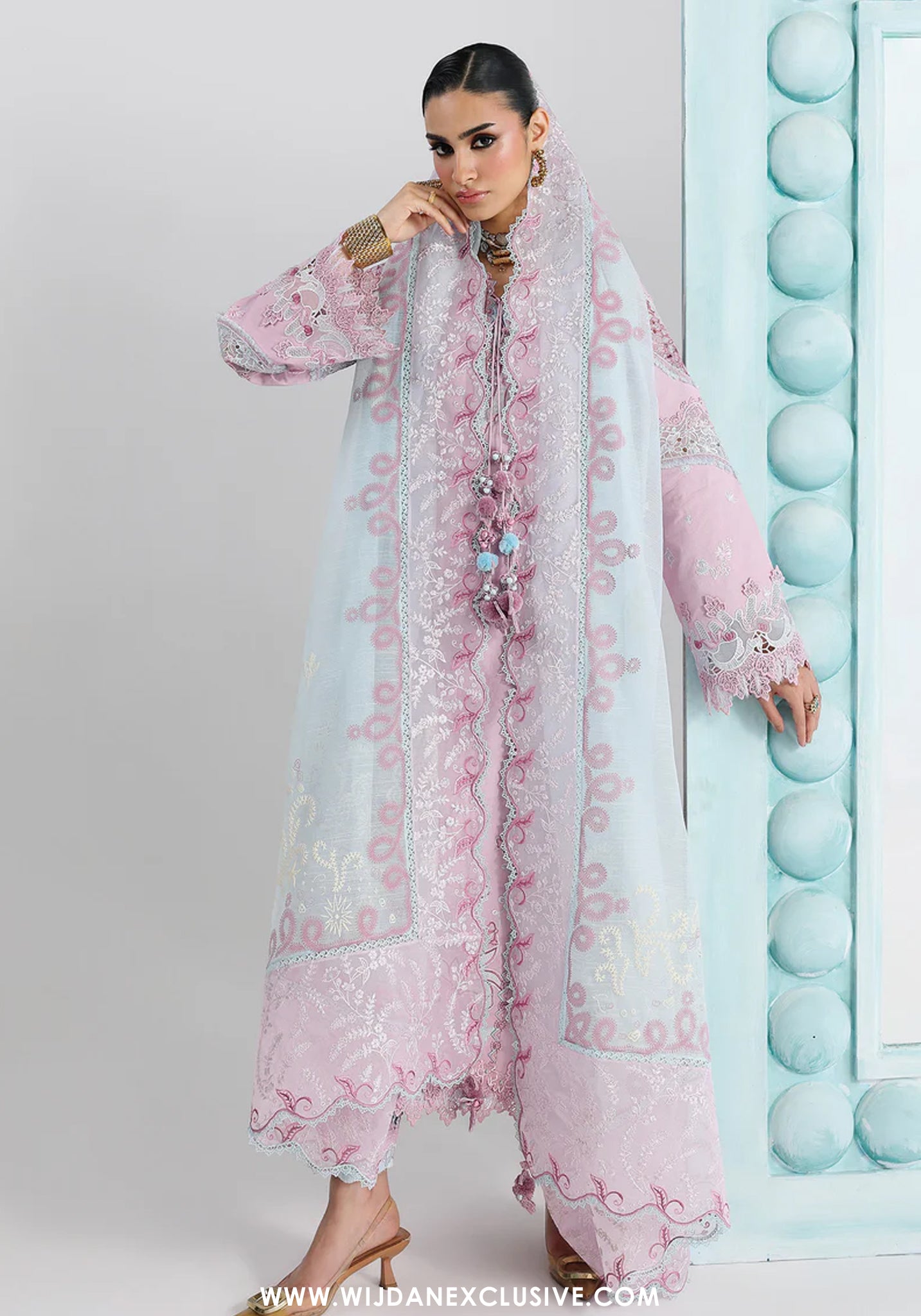 Qalamkar Unstitched Embroidered Festive Lawn Collection - 2026 (ISANE)