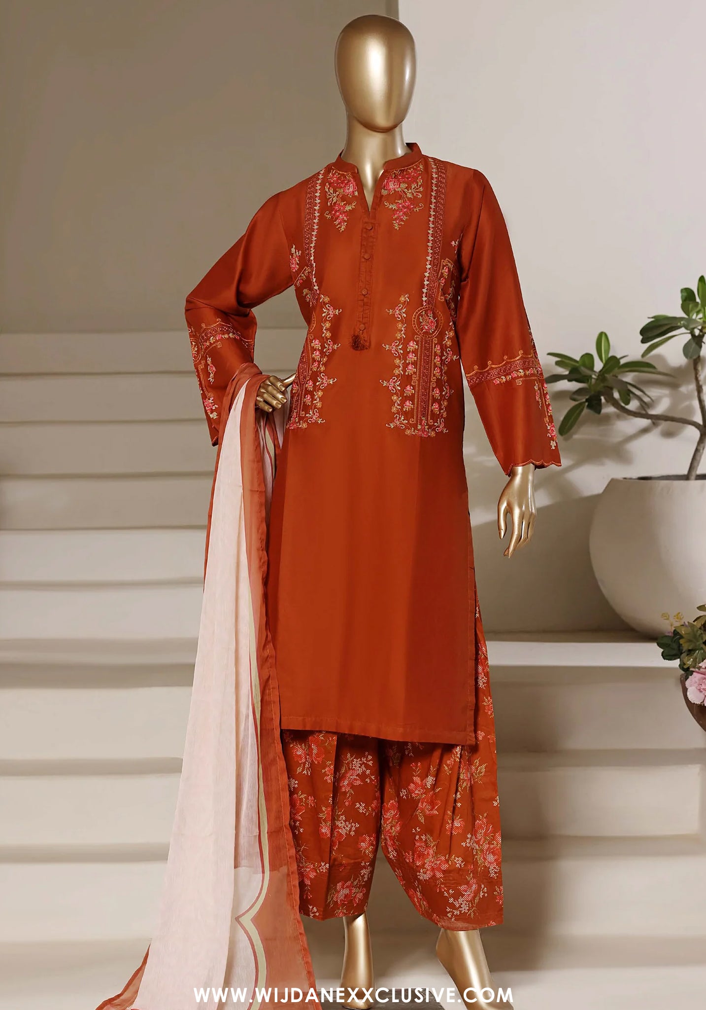 Eclair by Sadabahar | Stitched 3pc Embroidered Lawn Vol-02 Collection - 2026 (D-02)