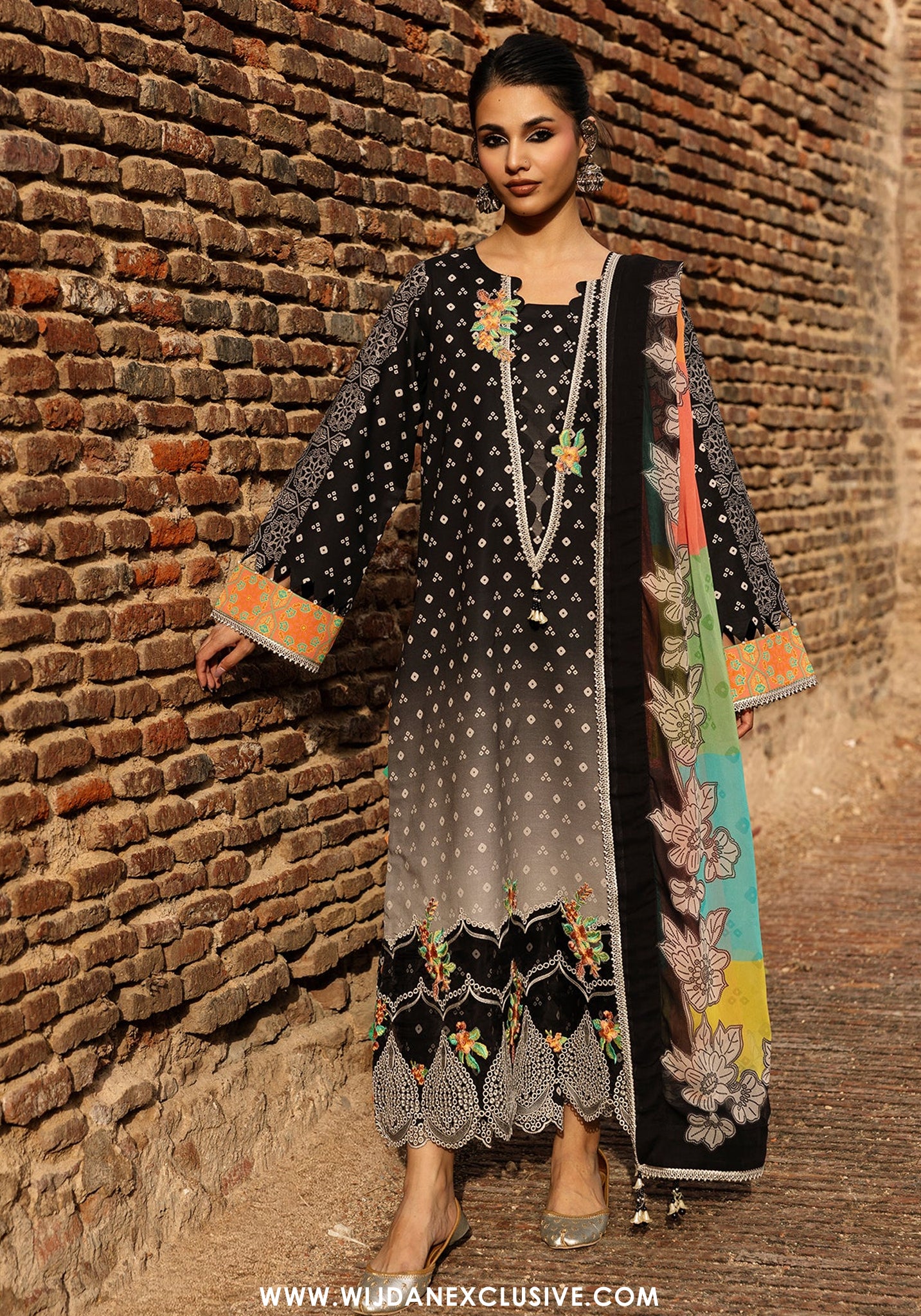 Charizma Chunri Unstitched Embroidered Lawn Vol-01 Collection - 2026 (CHN6-02)