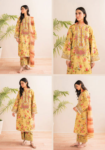 Printkari Un-Stitched Lawn Collection'25 by Xenia D-02 BRIAR