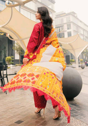 Charizma Infinity Embroidered Printed Lawn Collection'25 D-02