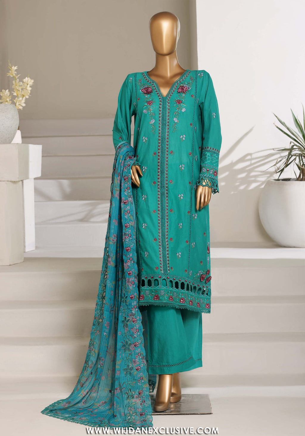 Sadabahar Luxury Stitched Embroidered Festive Vol-01 Collection - 2026 (GREEN)