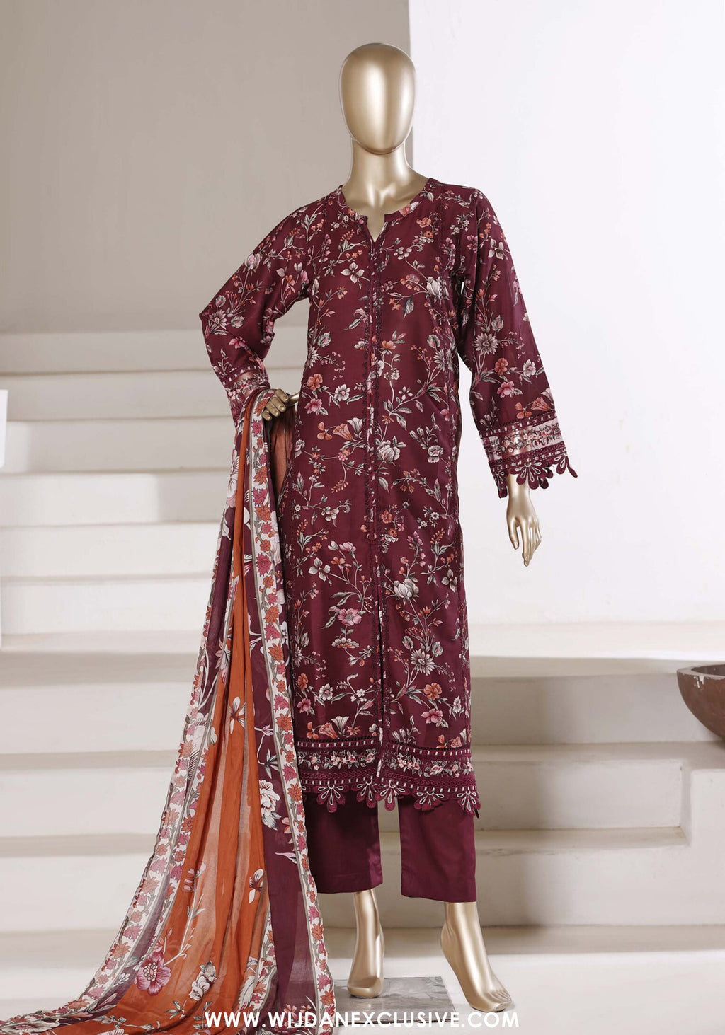 Sadabahar Stitched Embroidered Festive Lawn Vol-02 Collection - 2026 (D-02)