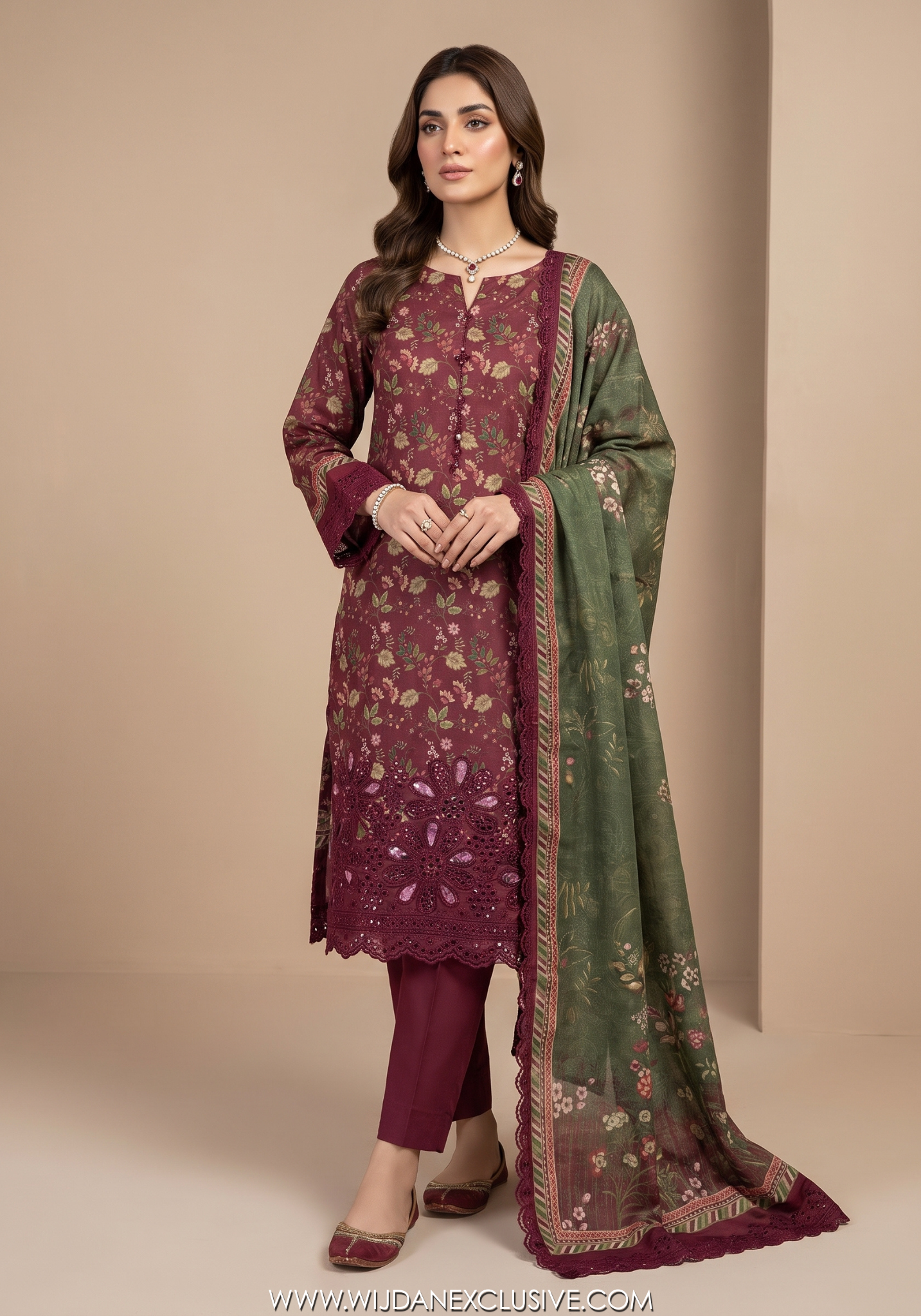 Bin saeed Unstitched Embroidered Vol-02 Collection - 2026 (D-05)