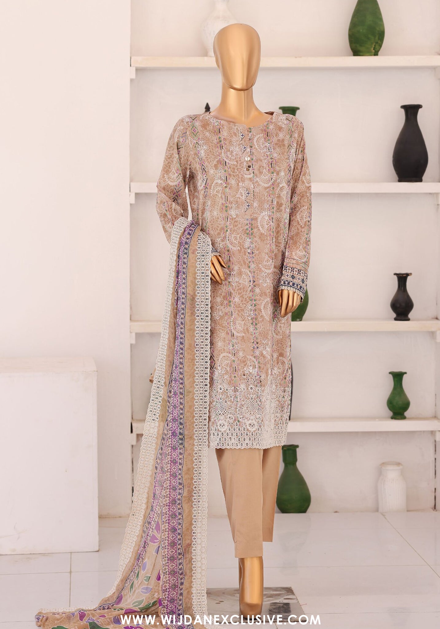 HZ Premium Chikankari Unstitched Printed Embroidered Vol-02 Collection - 2026 (PCE-651)
