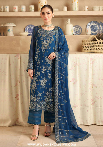 Ramsha Sonehri Unstitched Embroidered Chiffon Collection - 2025 Vol-02 BB-202