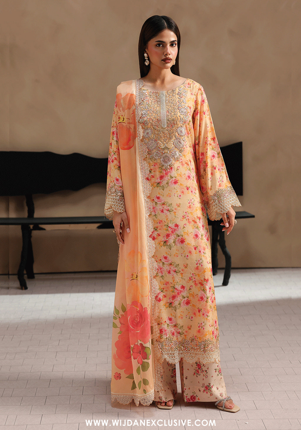 Naqsh by Ramsha | Unstitched Emb & Print Vol-02 Rawsilk'26 (RS-207)