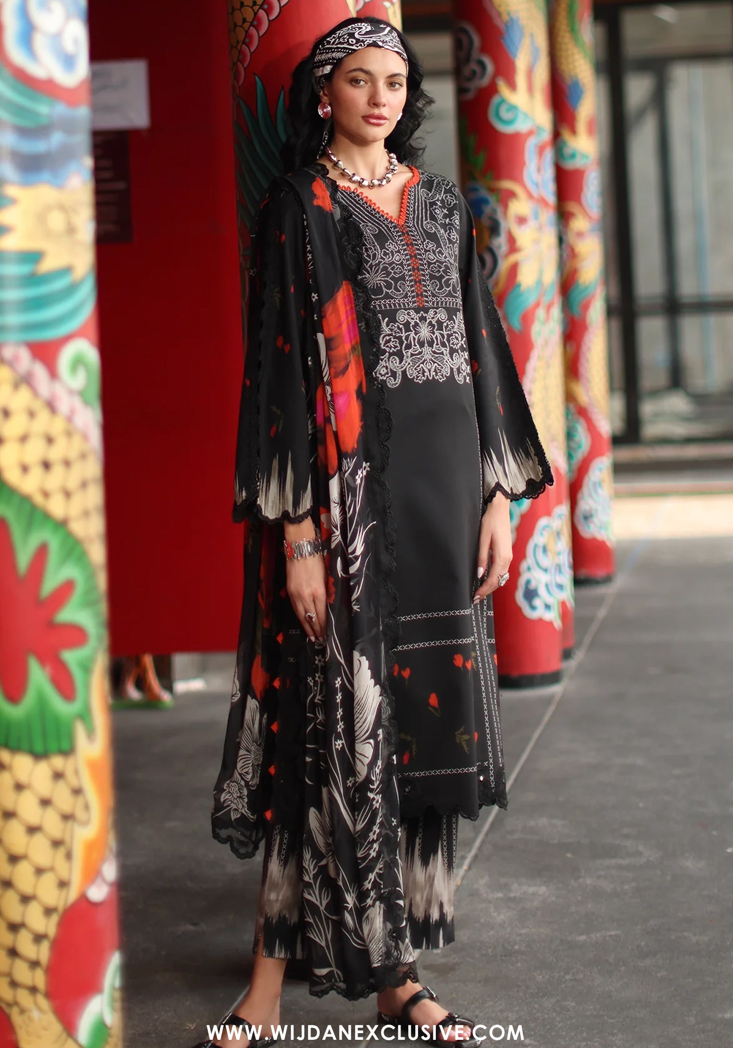 Charizma Signature Unstitched Embroidered Lawn Vol-01 Collection - 2026 (CS6-02)