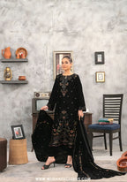 Yaadein by Tawakkal | Unstitched Fancy Heay Emb Velvet Collection - 2026 (D-5936)
