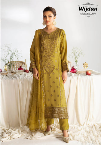 Aangan Luxury Raw Silk Collection'24 Vol-01 by Ramsha AA-102