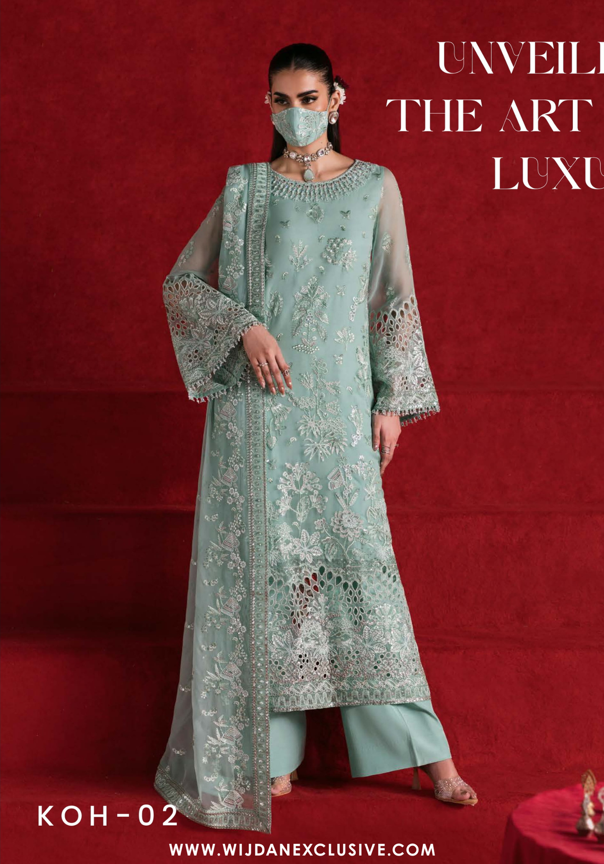 Flossie Kohinoor Unstitched Luxury Chiffon Collection - 2025 K-102